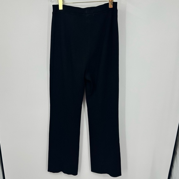 VTG Escada Wool Black Dress Pants Straight Leg Loose Fit Womens 38 | K314 - Picture 5 of 7